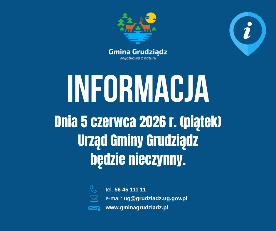 Element graficzny - 5 czerwca 2026. Urząd nieczynny