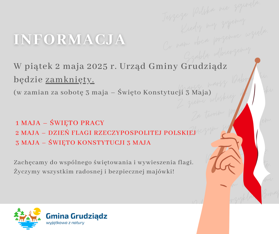 Element graficzny - Majówka 2025