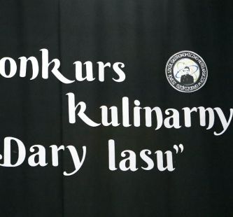 na zdjęciu widać hasło "Konkurs Kulinarny Dary Lasu"