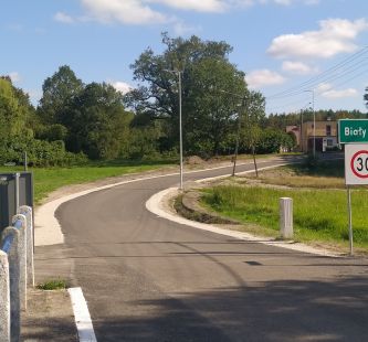 Widok drogi po remoncie