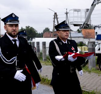 Przemarsz uczestników uroczystości