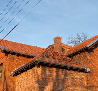 Budynek widok dach